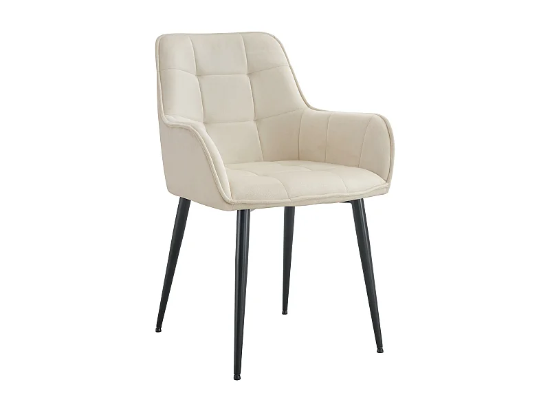 chaise salle à manger - Plastique - Crème - Ferndale