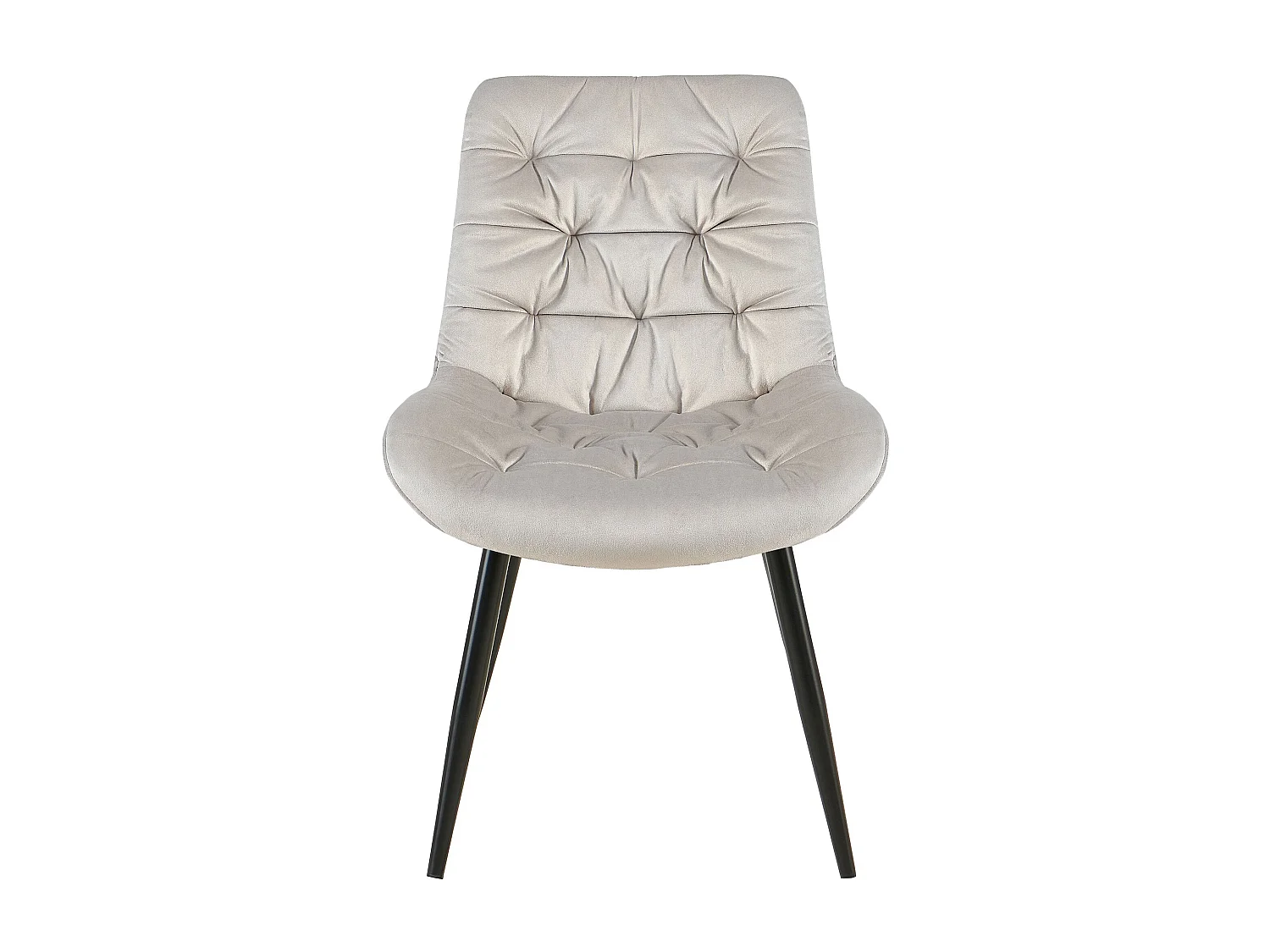 chaise salle à manger - Velours - Gris - Rossford