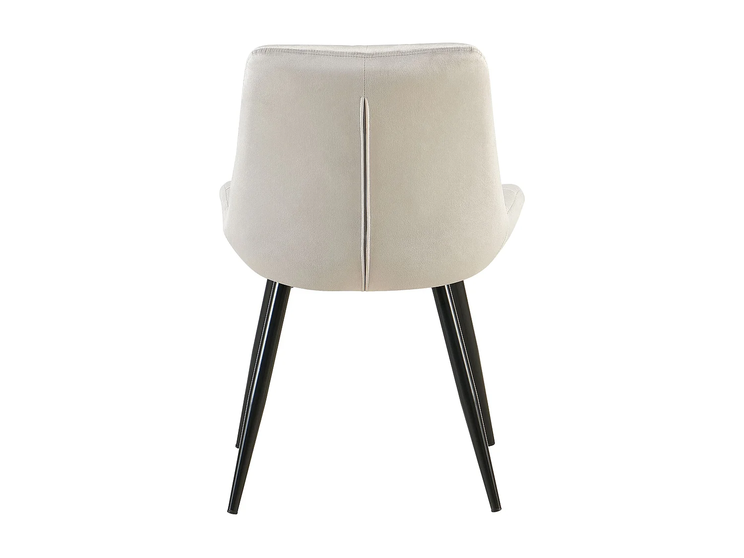 chaise salle à manger - Velours - Gris - Rossford