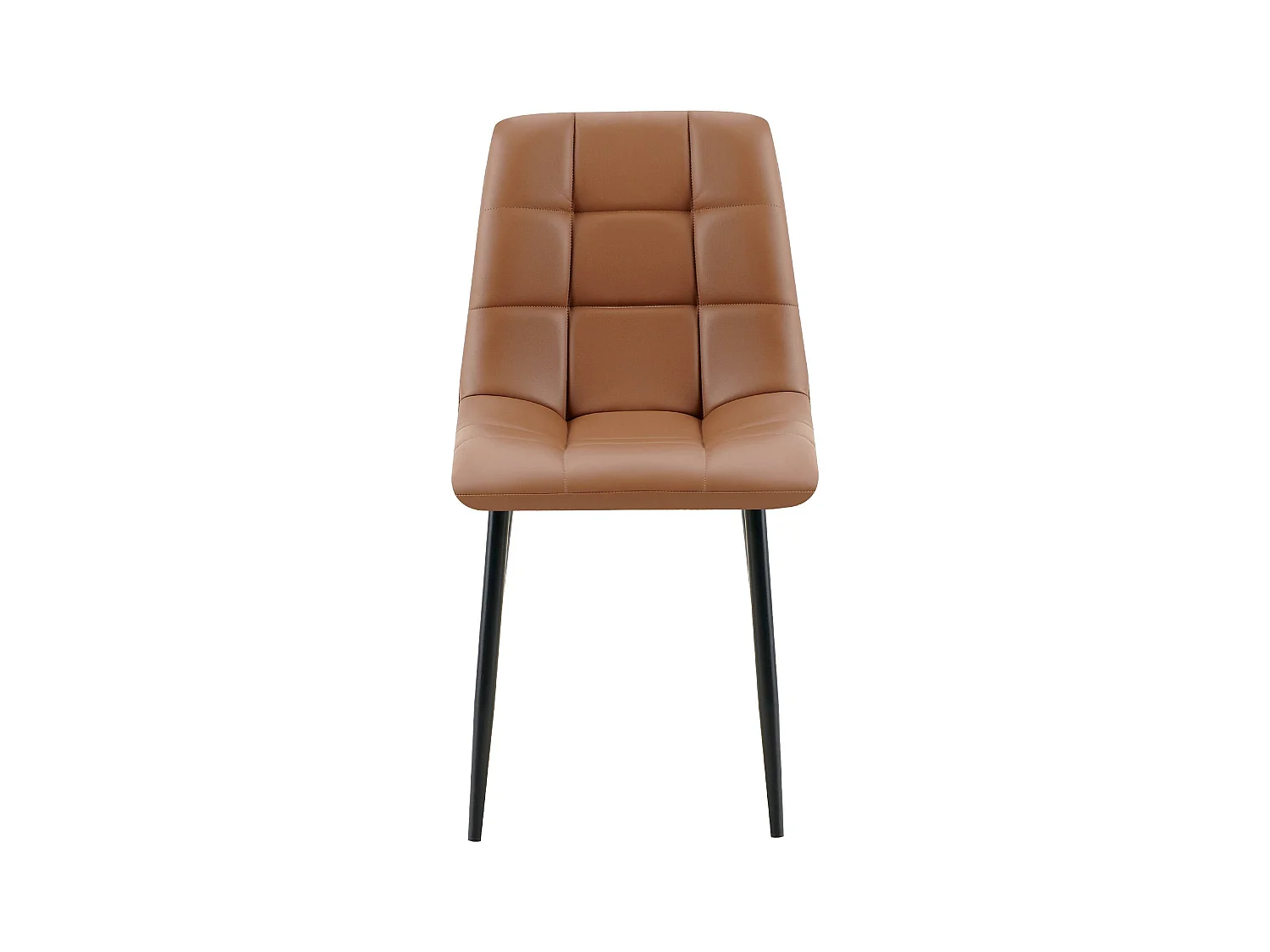 chaise salle à manger - Similicuir - Marron foncé - Antibes