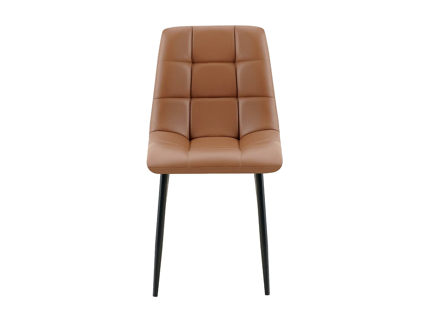 chaise salle à manger - Similicuir - Marron foncé - Antibes