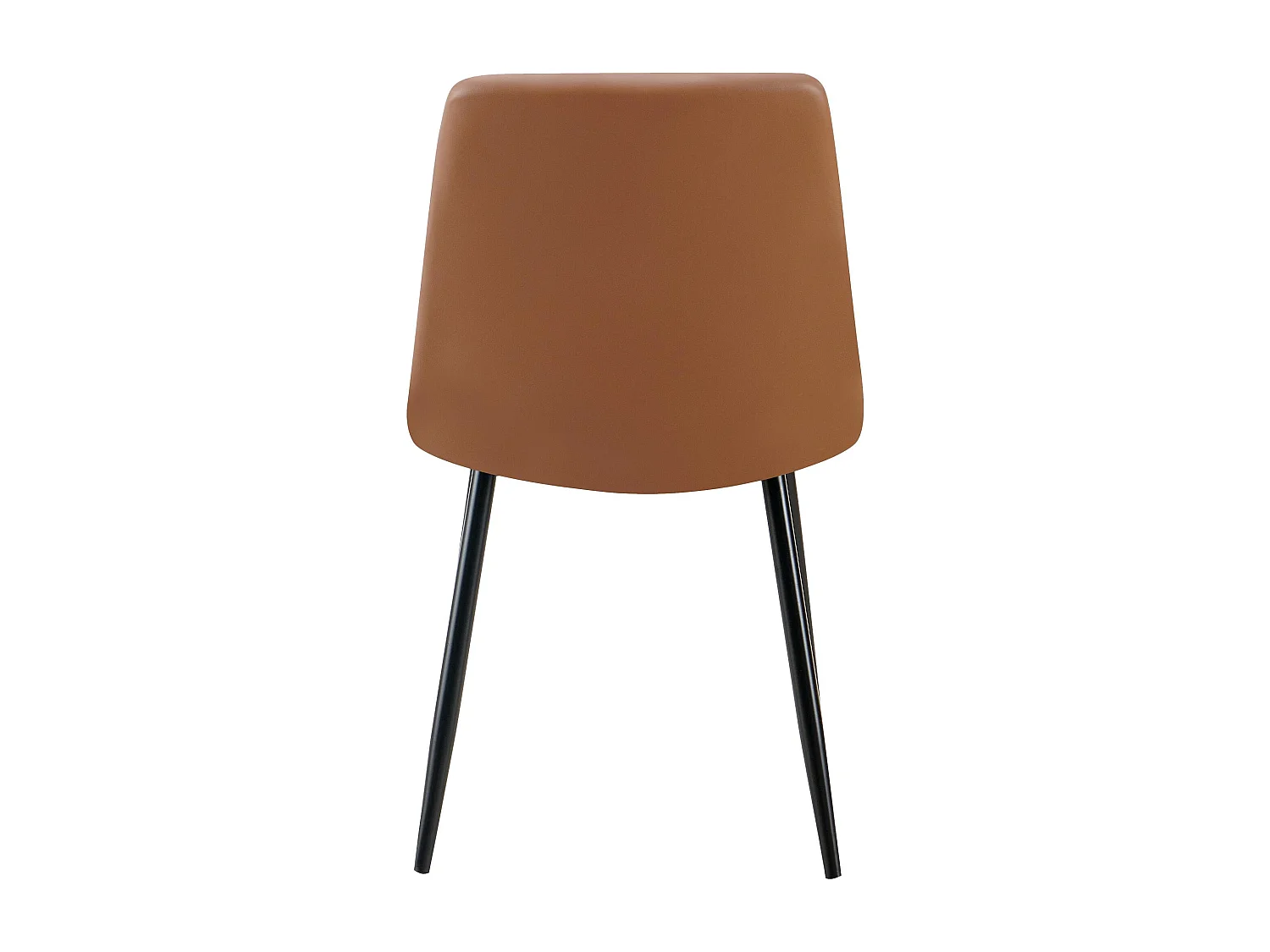 chaise salle à manger - Similicuir - Marron foncé - Antibes