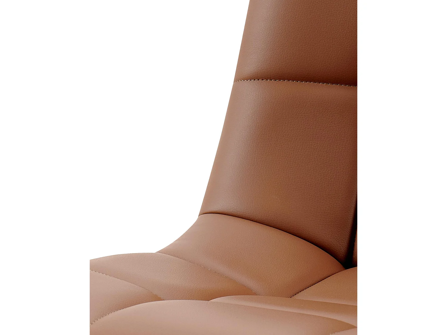 chaise salle à manger - Similicuir - Marron foncé - Antibes