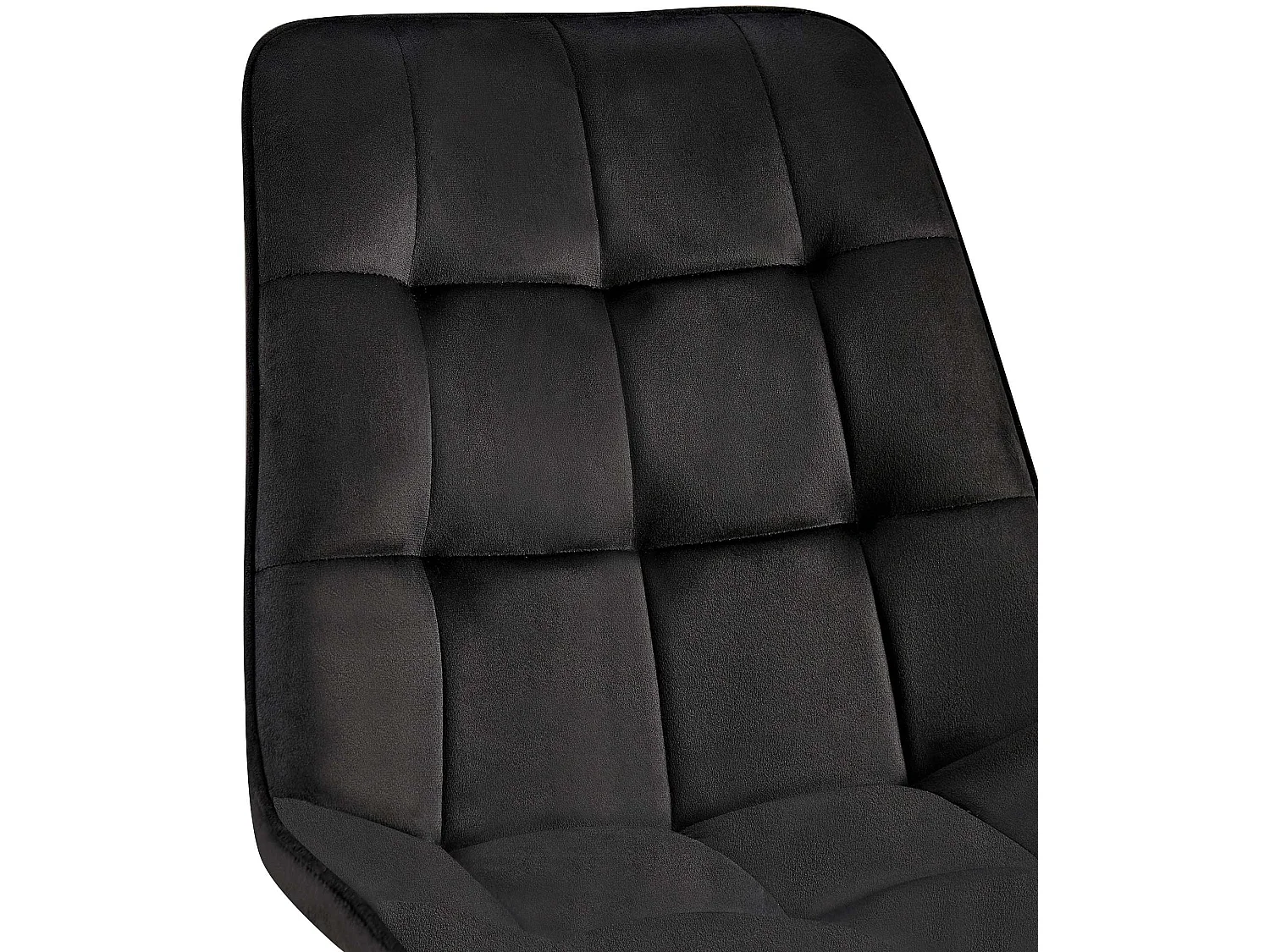 chaise salle à manger - Velours - Noir - Gifford