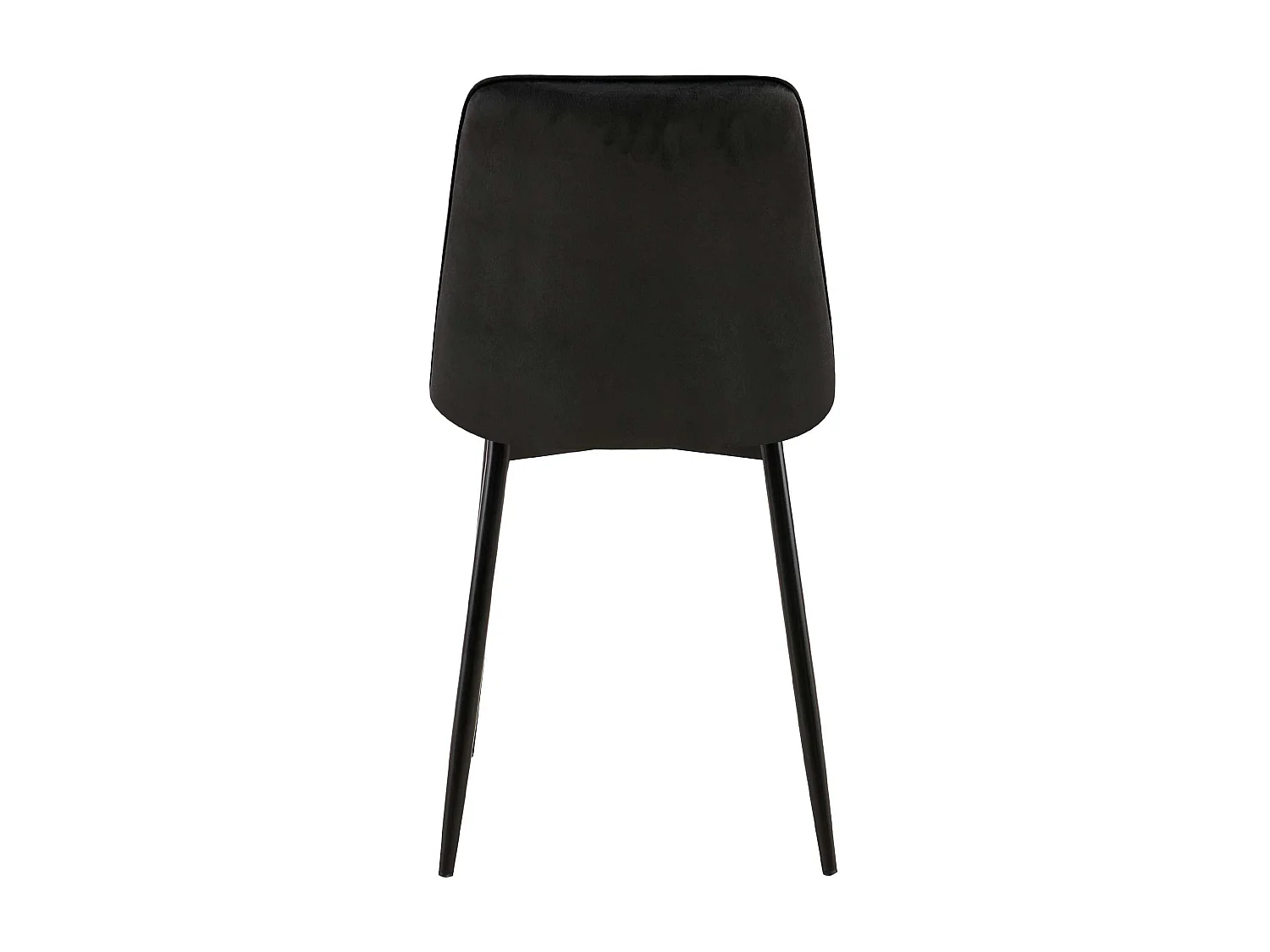 chaise salle à manger - Velours - Noir - Gifford