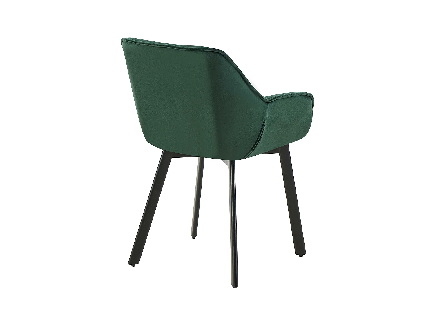 chaises avec accoudoirs - Velours - Vert - Antigo