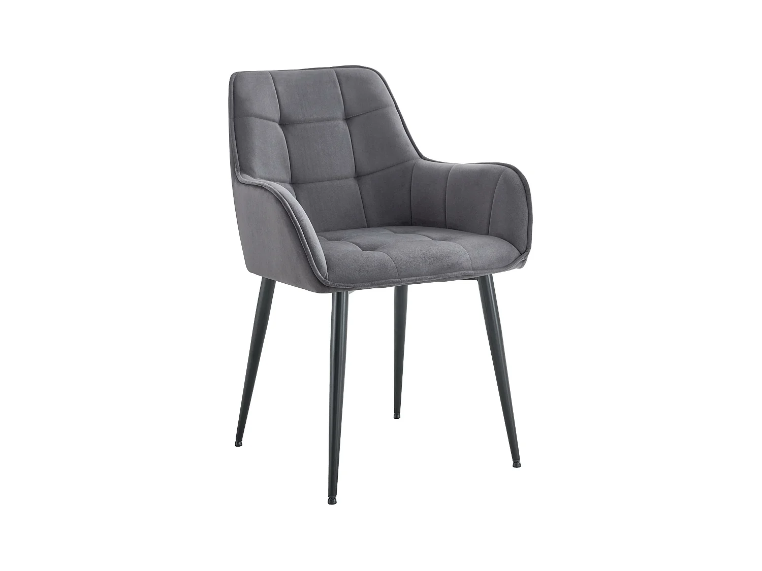 chaise salle à manger - Plastique - Gris foncé - Ferndale