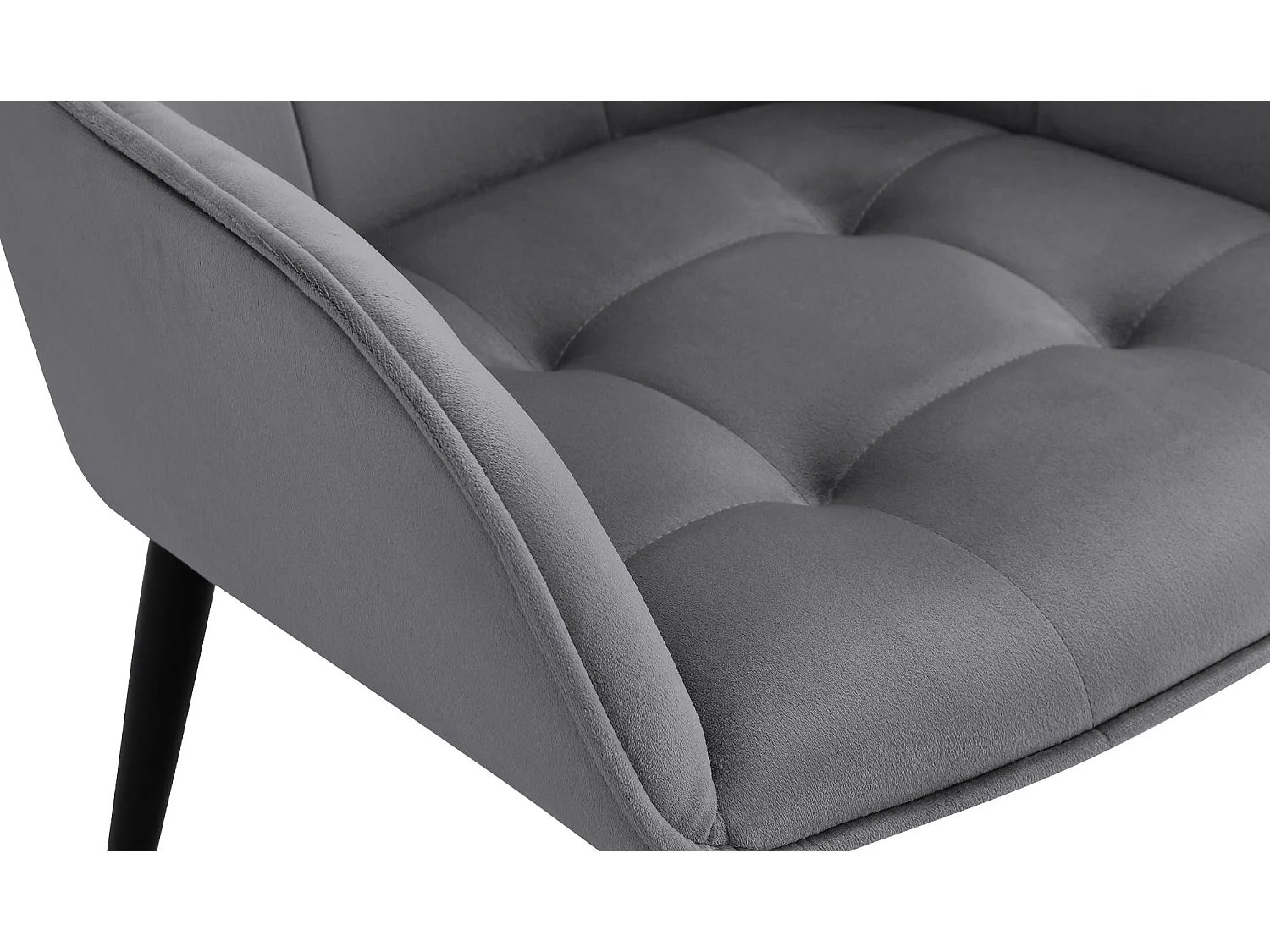 chaise salle à manger - Plastique - Gris foncé - Ferndale