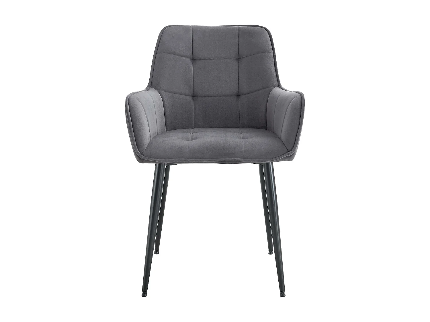 chaise salle à manger - Plastique - Gris foncé - Ferndale