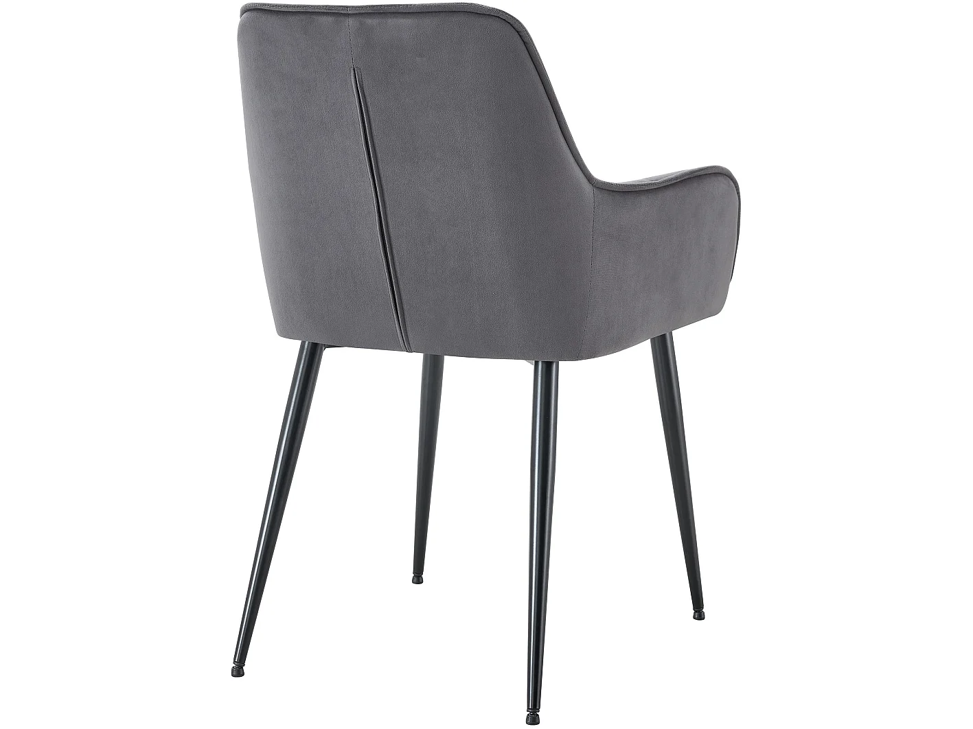 chaise salle à manger - Plastique - Gris foncé - Ferndale