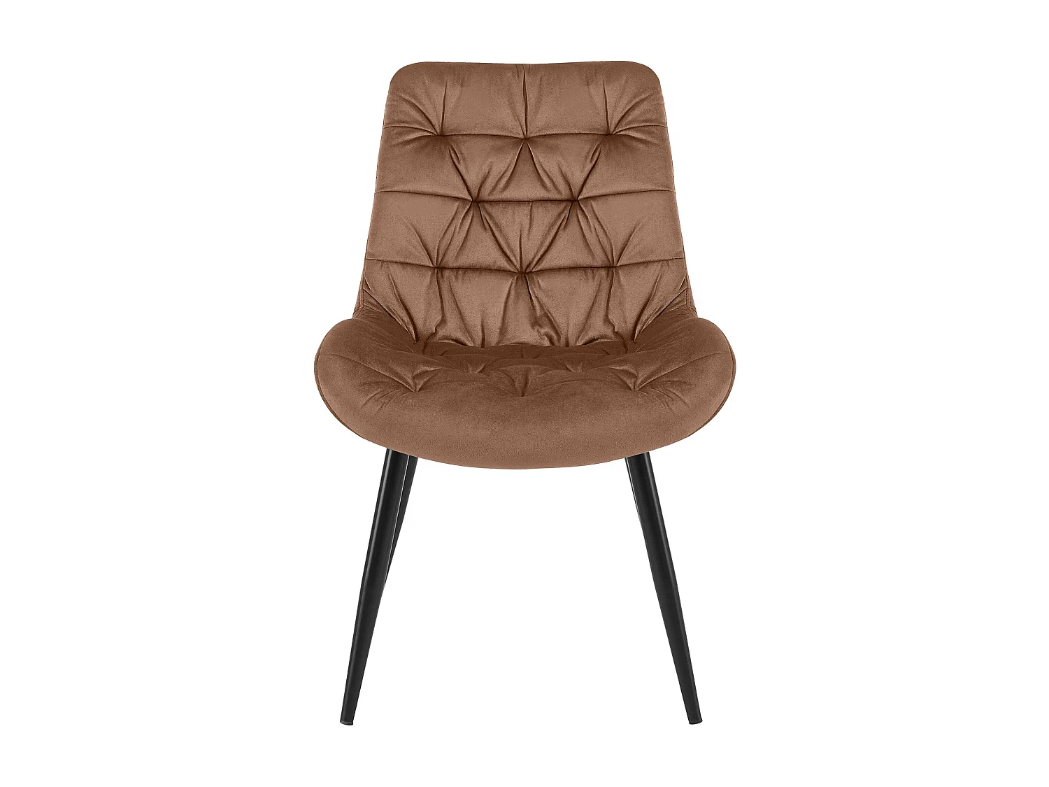 chaise salle à manger - Velours - Marron - Rossford