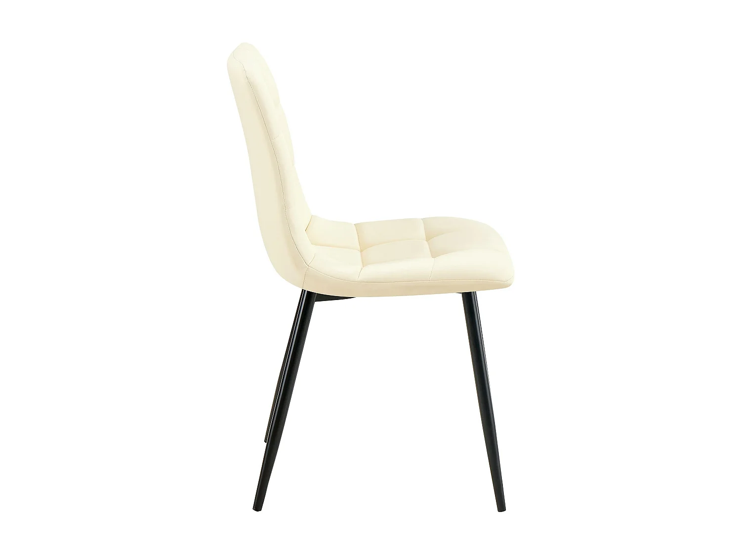 chaise salle à manger - Similicuir - Crème - Antibes