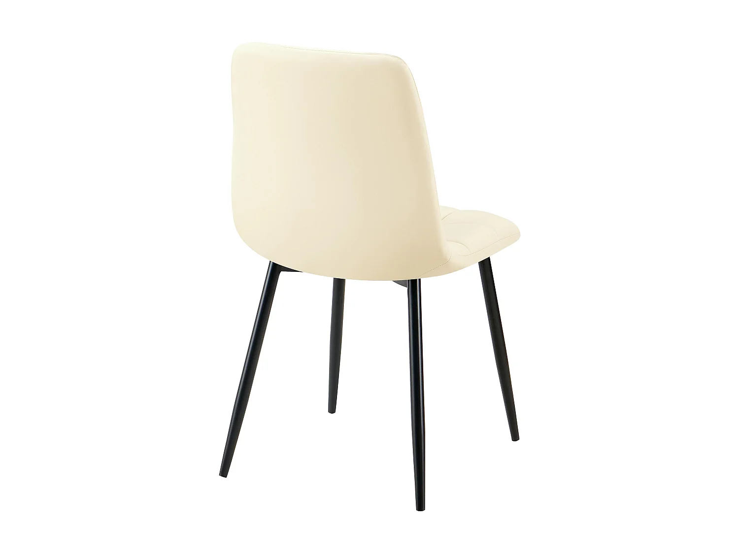 chaise salle à manger - Similicuir - Crème - Antibes