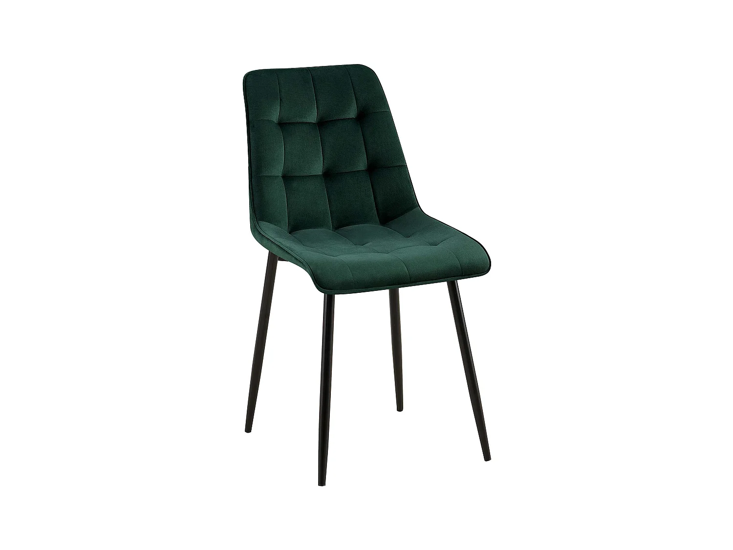 chaise salle à manger - Velours - Vert - Gifford