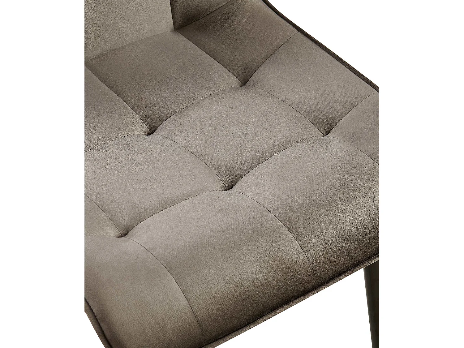 chaise salle à manger - Velours - Anthracite - Gifford