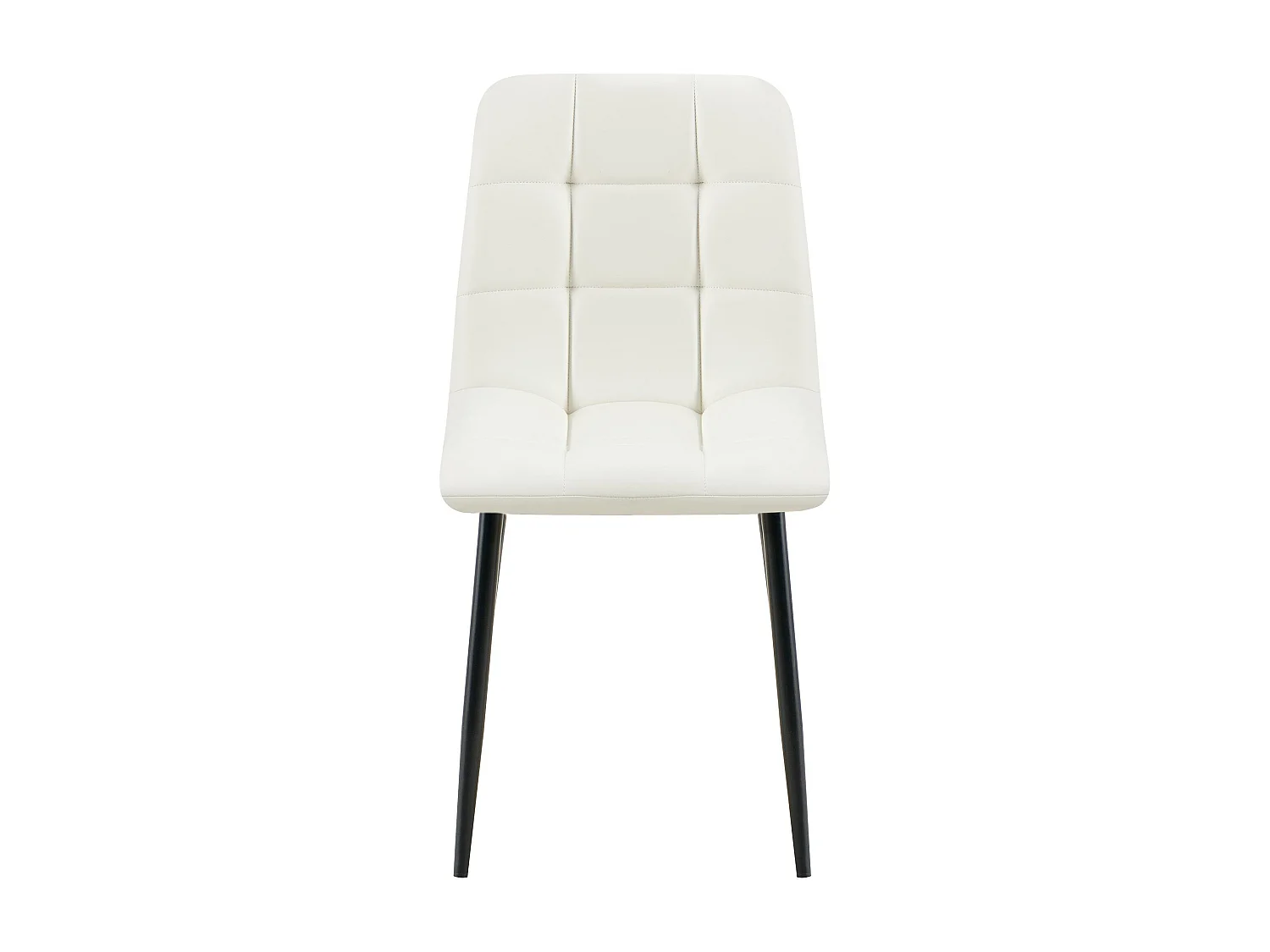 chaise salle à manger - Similicuir - Blanc - Antibes