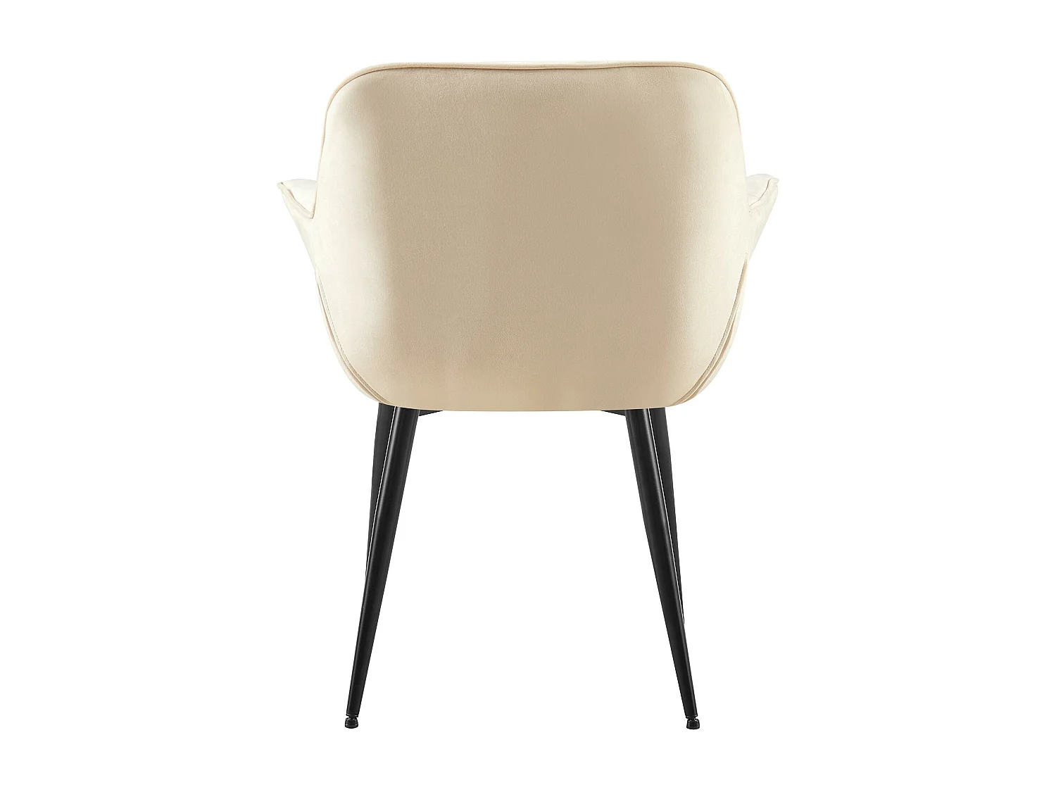 chaises avec accoudoirs - Velours - Crème - Roseville