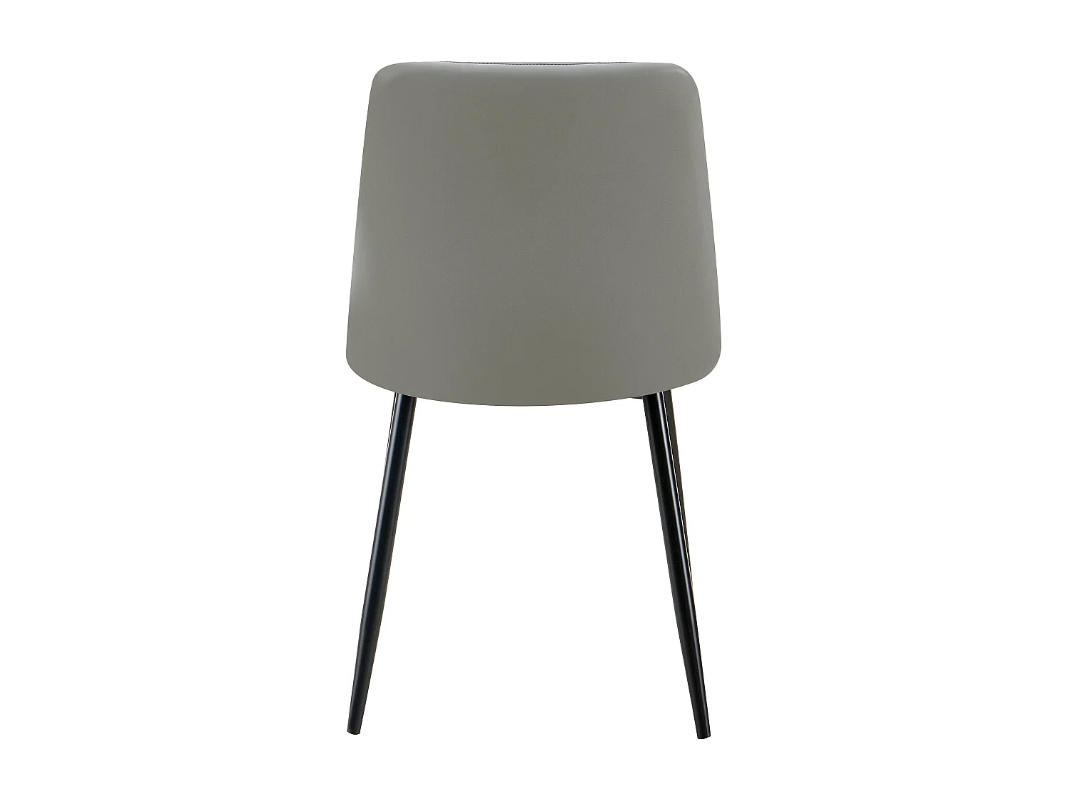 chaise salle à manger - Similicuir - Gris clair - Antibes