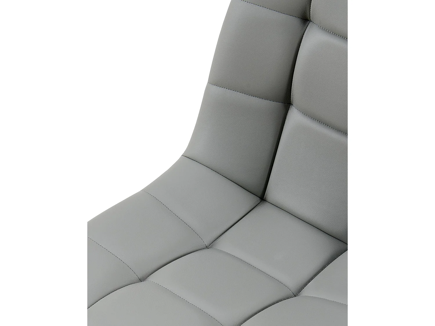 chaise salle à manger - Similicuir - Gris clair - Antibes