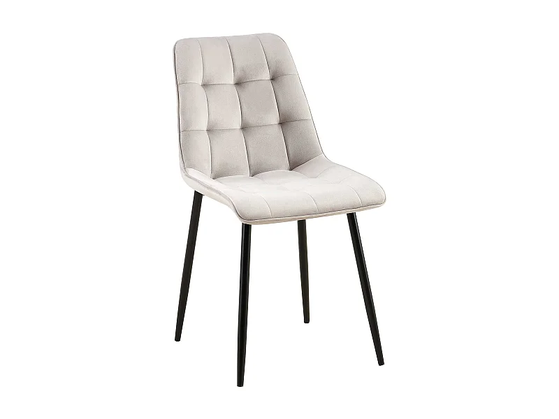 chaise salle à manger - Velours - Gris - Gifford