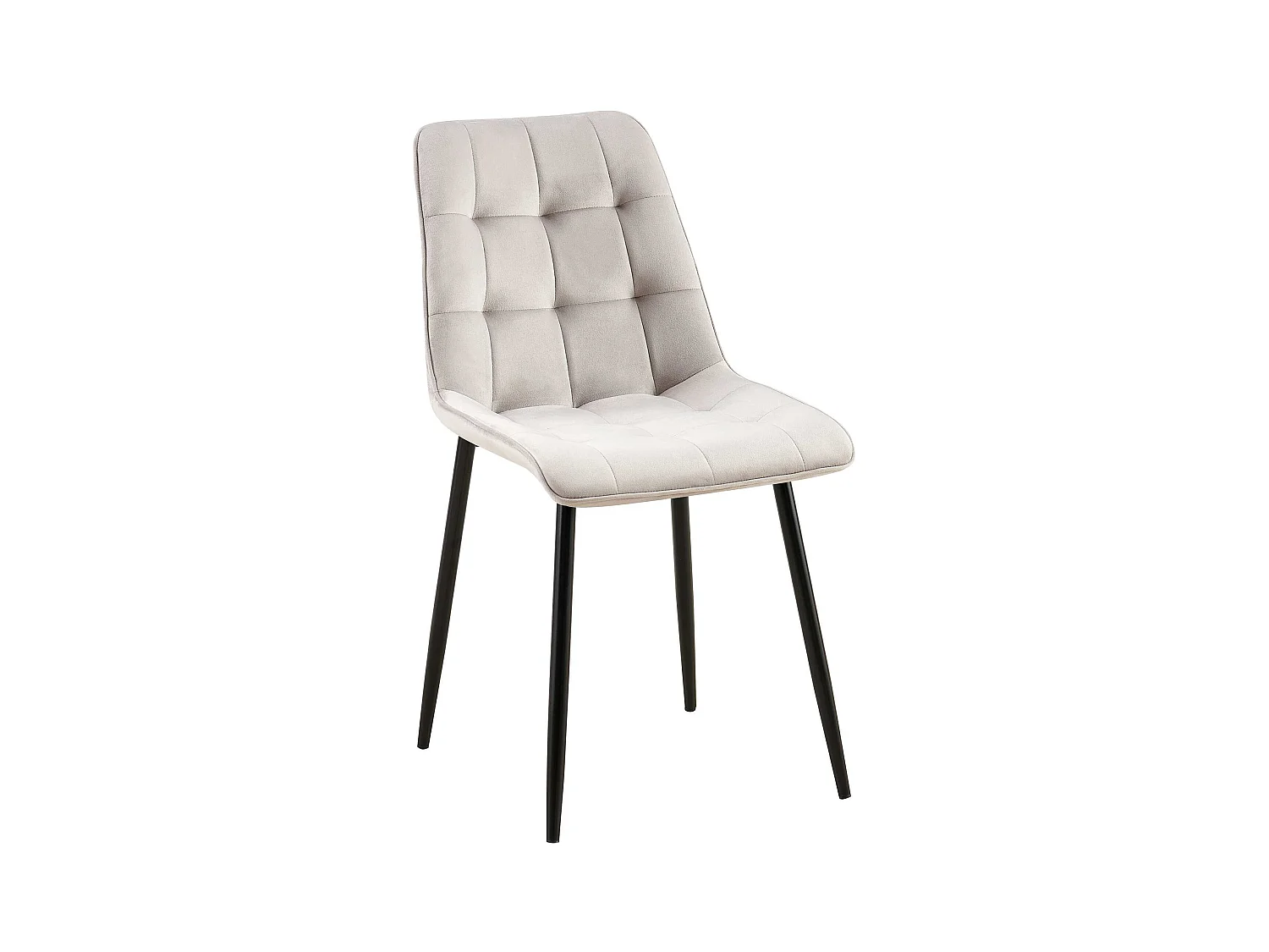 chaise salle à manger - Velours - Gris - Gifford