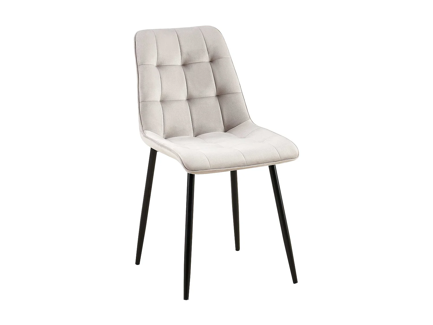 chaise salle à manger - Velours - Gris - Gifford