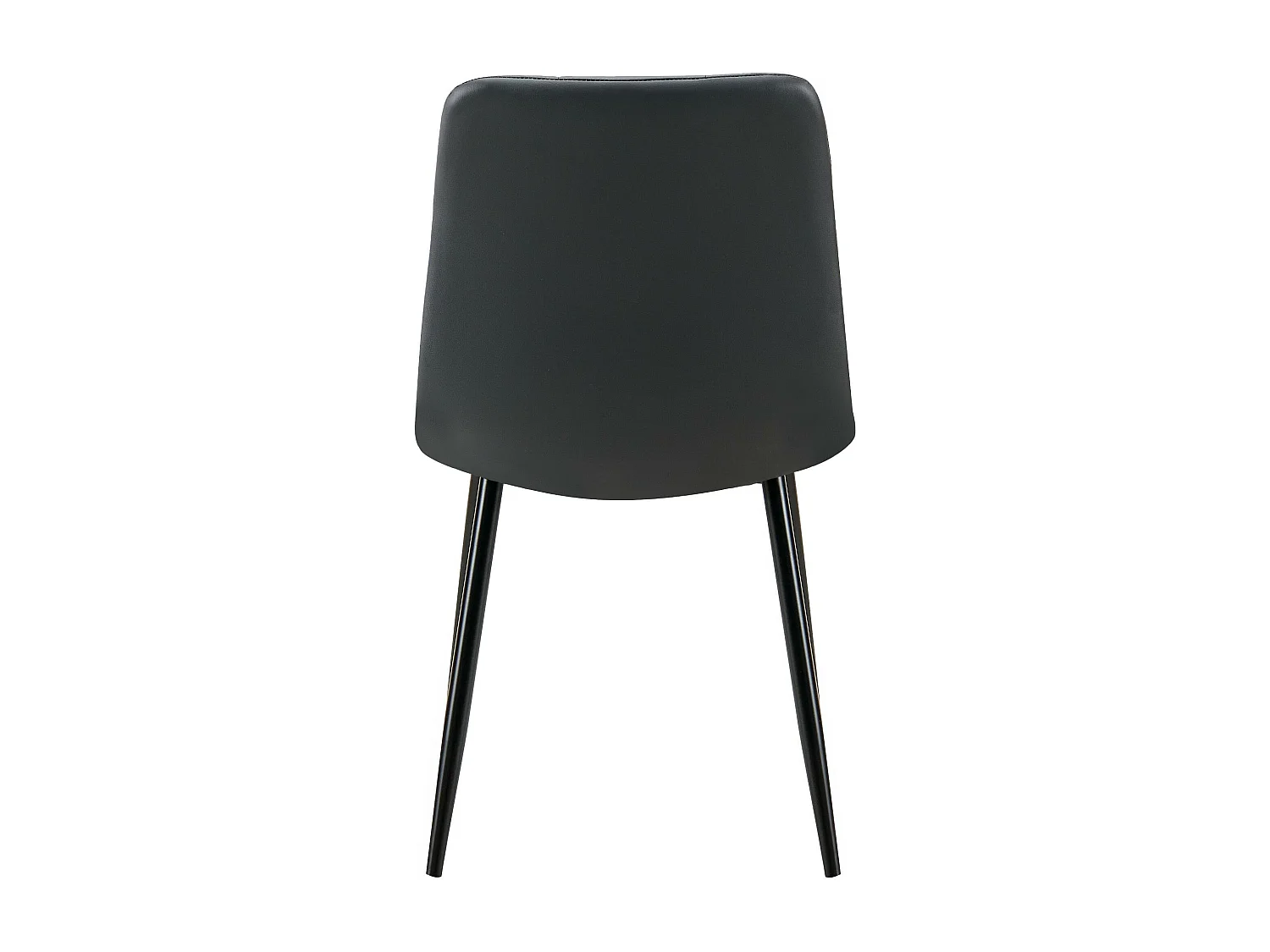 chaise salle à manger - Similicuir - Noir - Antibes