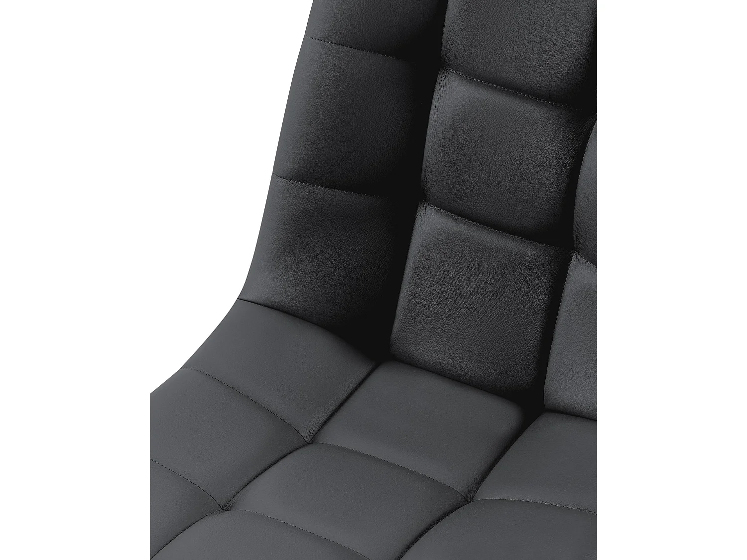 chaise salle à manger - Similicuir - Noir - Antibes