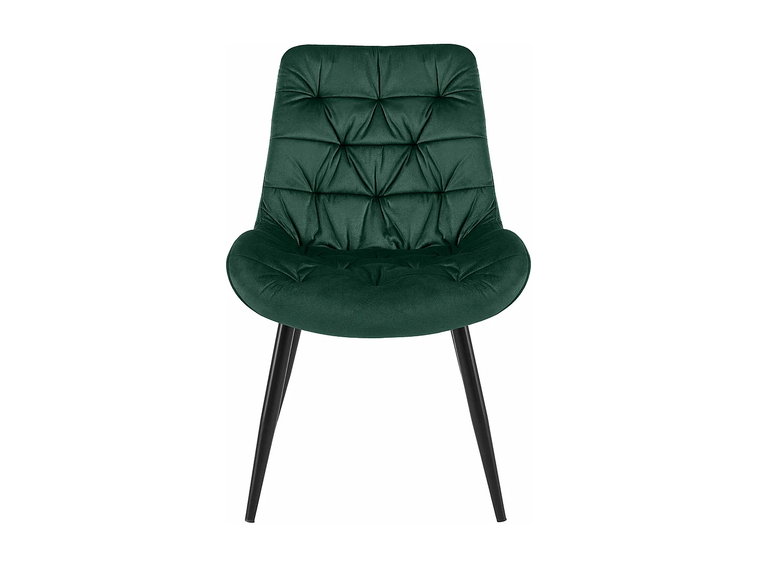 chaise salle à manger - Velours - Vert - Rossford