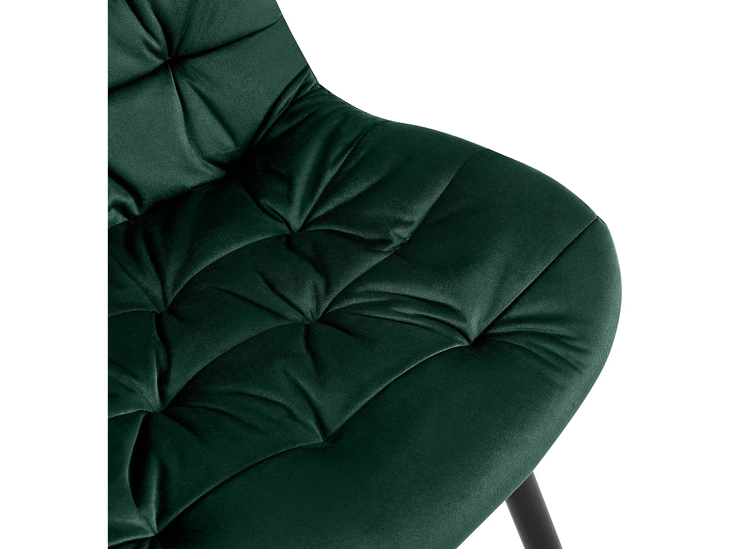 chaise salle à manger - Velours - Vert - Rossford