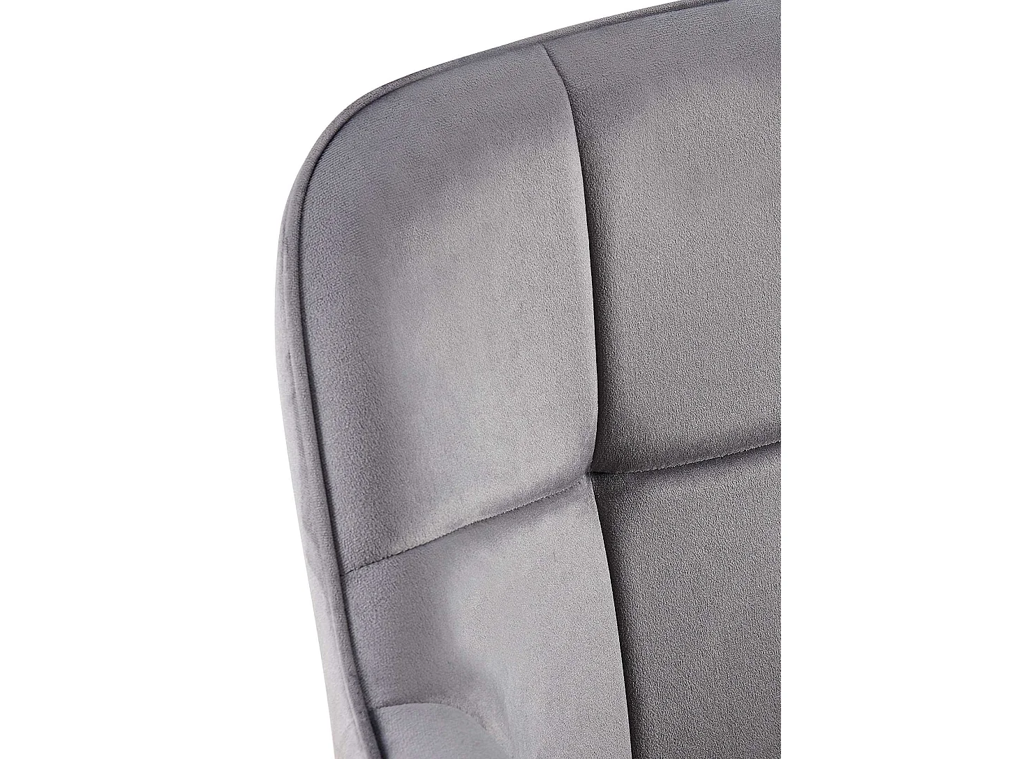 chaises avec accoudoirs - Velours - Gris foncé - Roseville