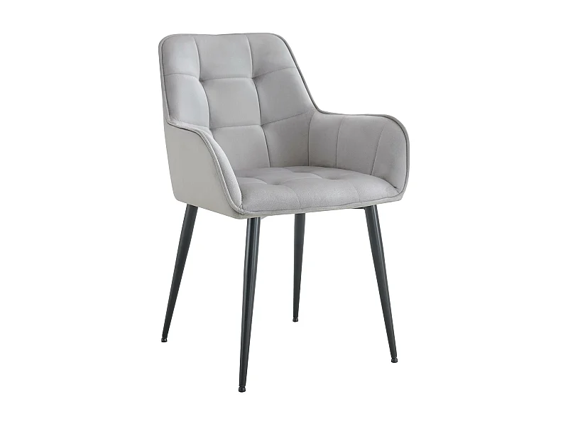 chaise salle à manger - Plastique - Gris clair - Ferndale