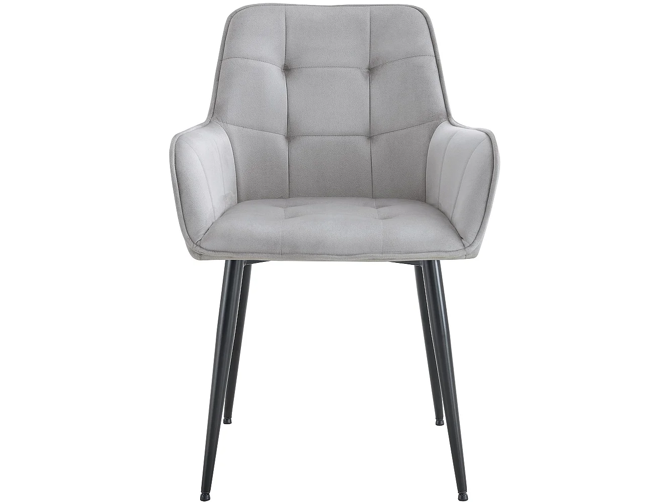 chaise salle à manger - Plastique - Gris clair - Ferndale