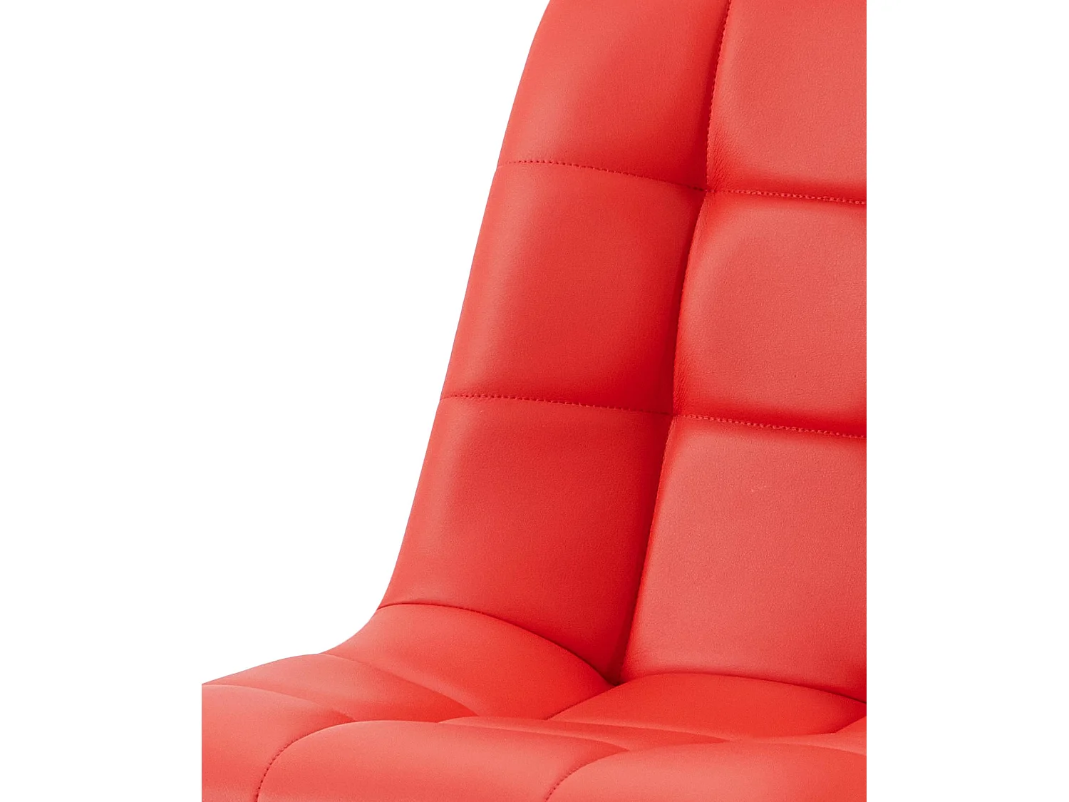 chaise salle à manger - Similicuir - Rouge - Antibes