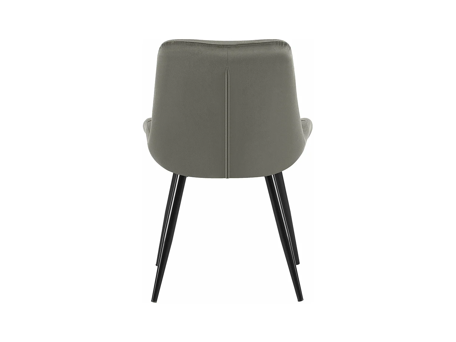 chaise salle à manger - Velours - Anthracite - Rossford