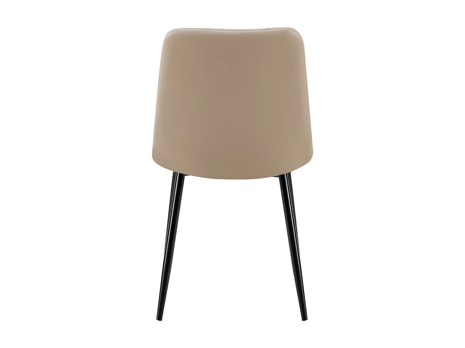 chaise salle à manger - Similicuir - Taupe - Antibes