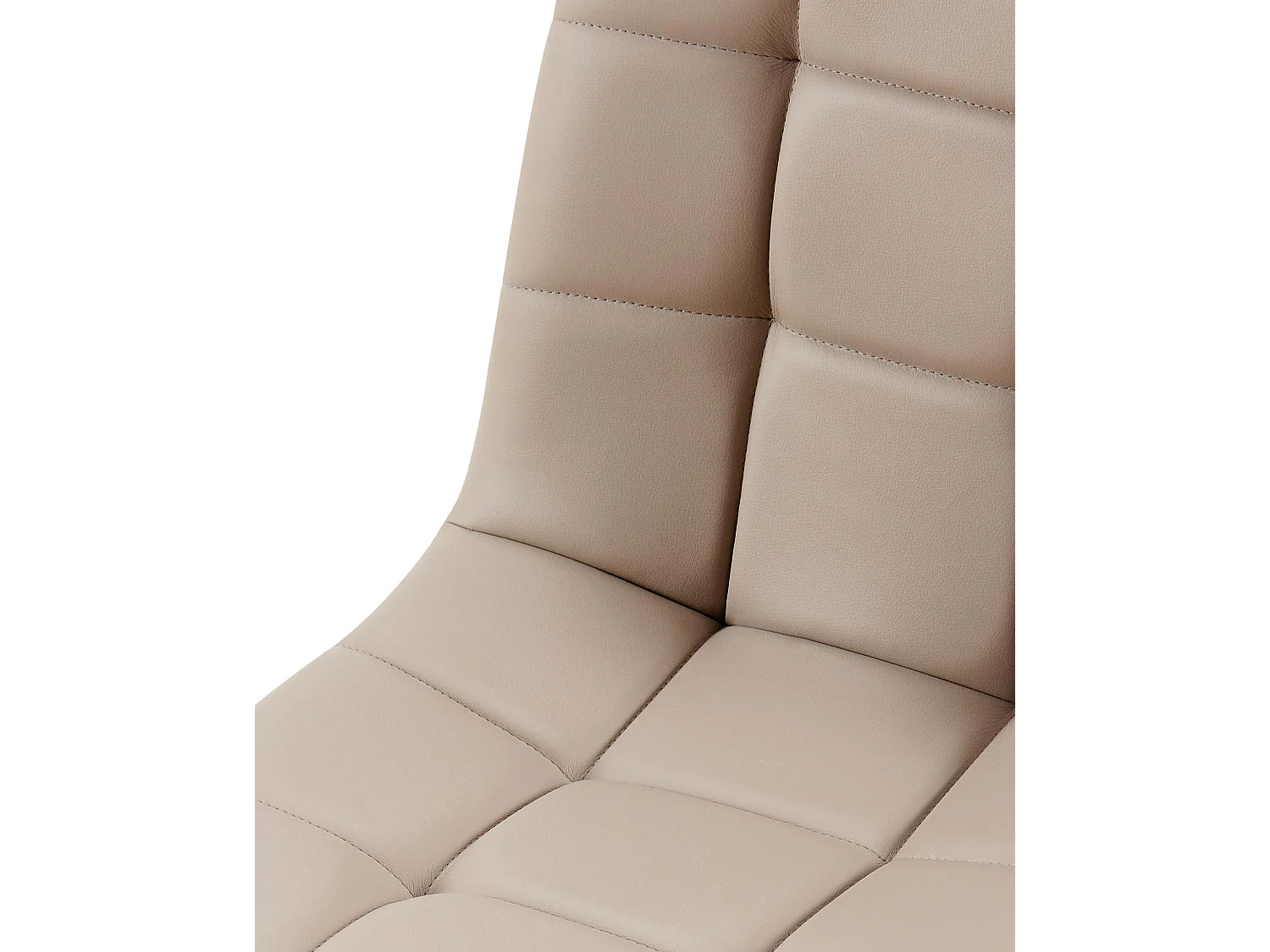 chaise salle à manger - Similicuir - Taupe - Antibes