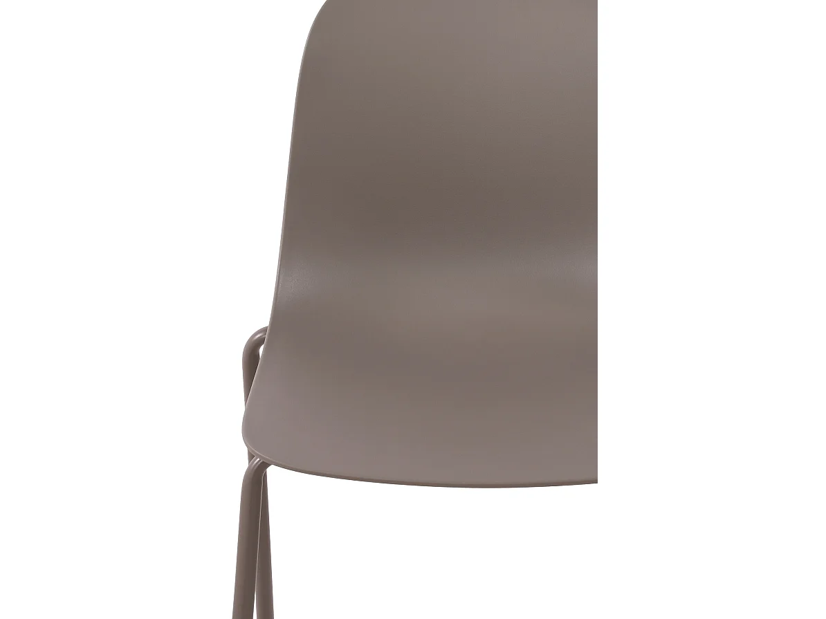 Chaises de jardin - Plastique - Taupe - Hardin