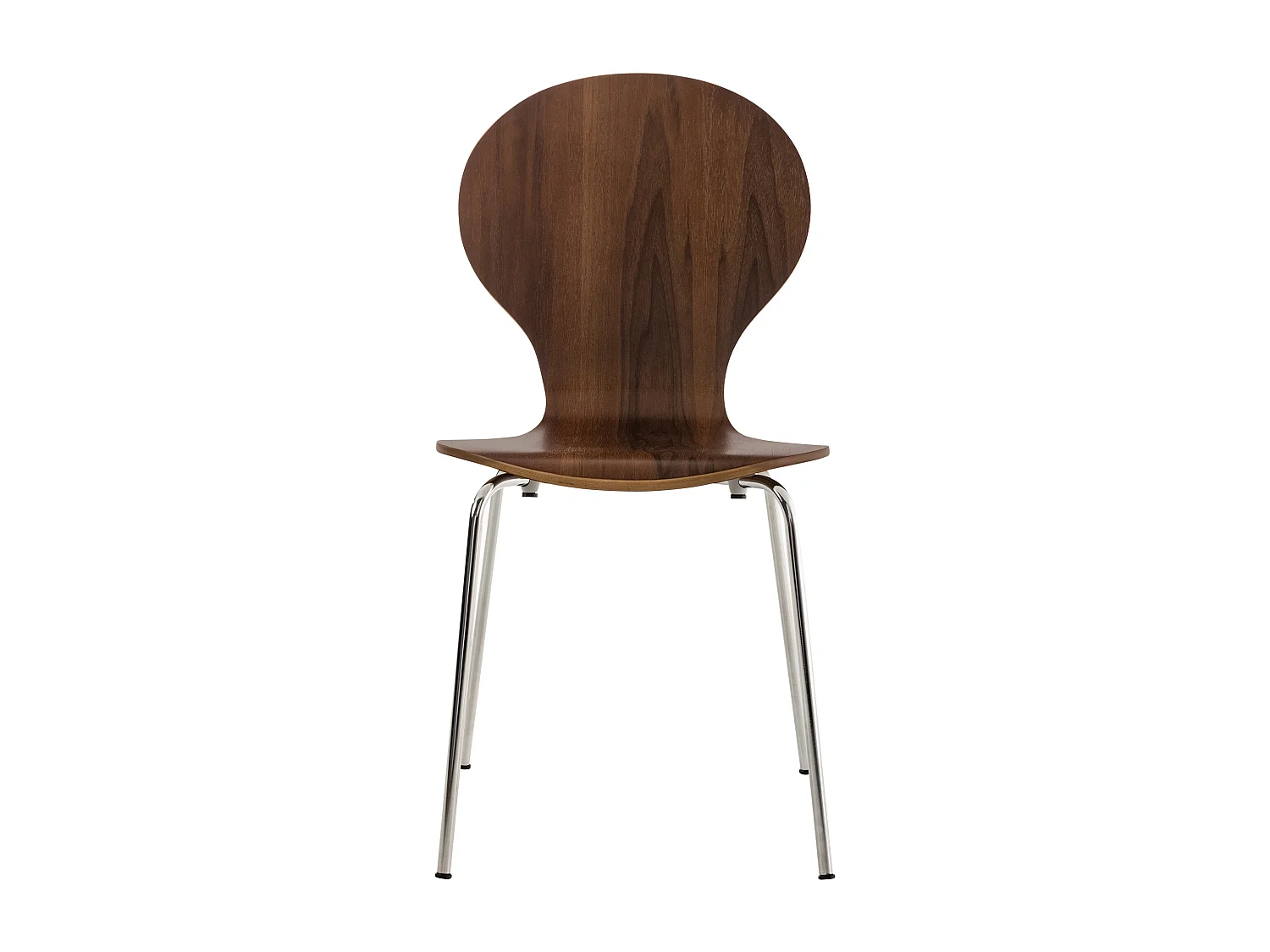 Lot de 16  Chaise de conférence - Bois & Nature - Noyer - DIEGO