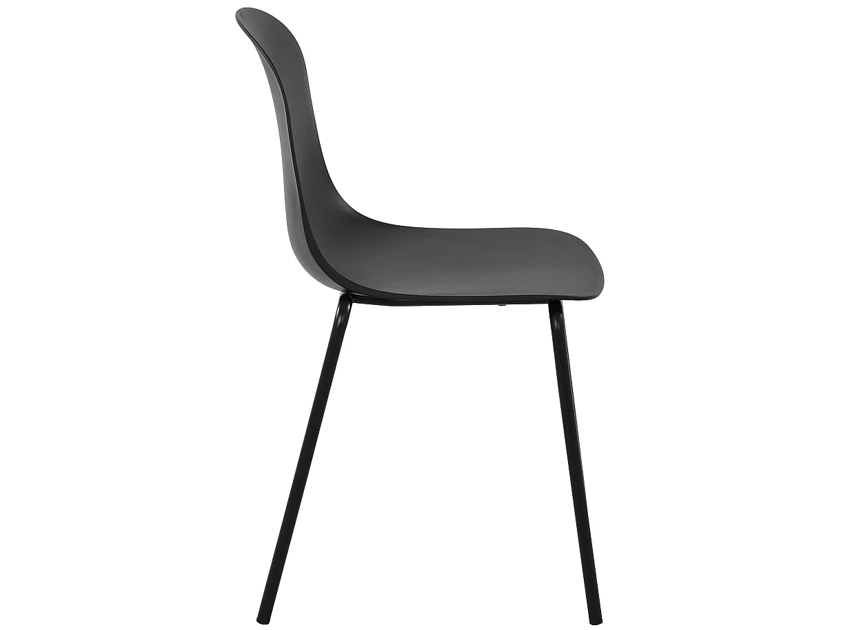 Chaise de conférence - Plastique - Noir - Hardin