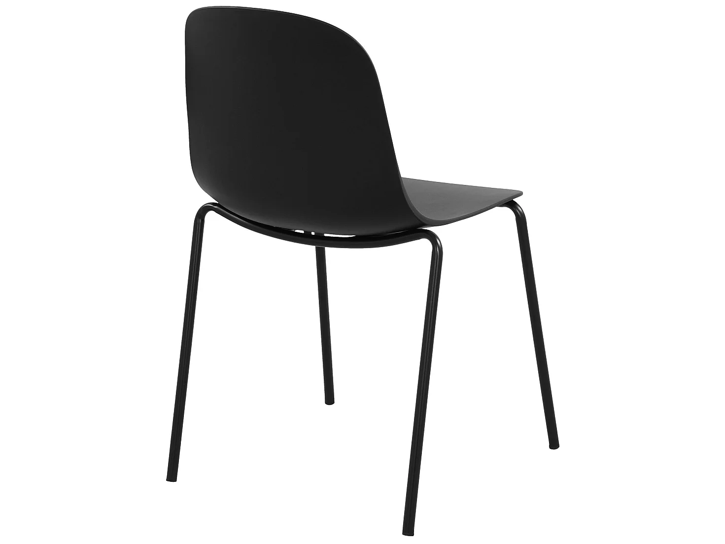 Chaise de conférence - Plastique - Noir - Hardin