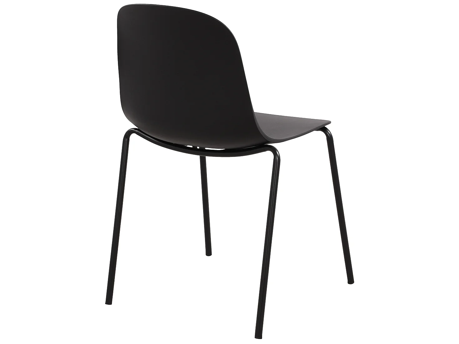 Chaise de conférence - Plastique - Noir - Hardin