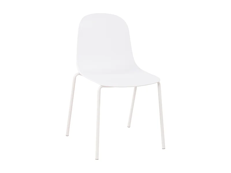 Chaises de jardin - Plastique - Blanc - Hardin
