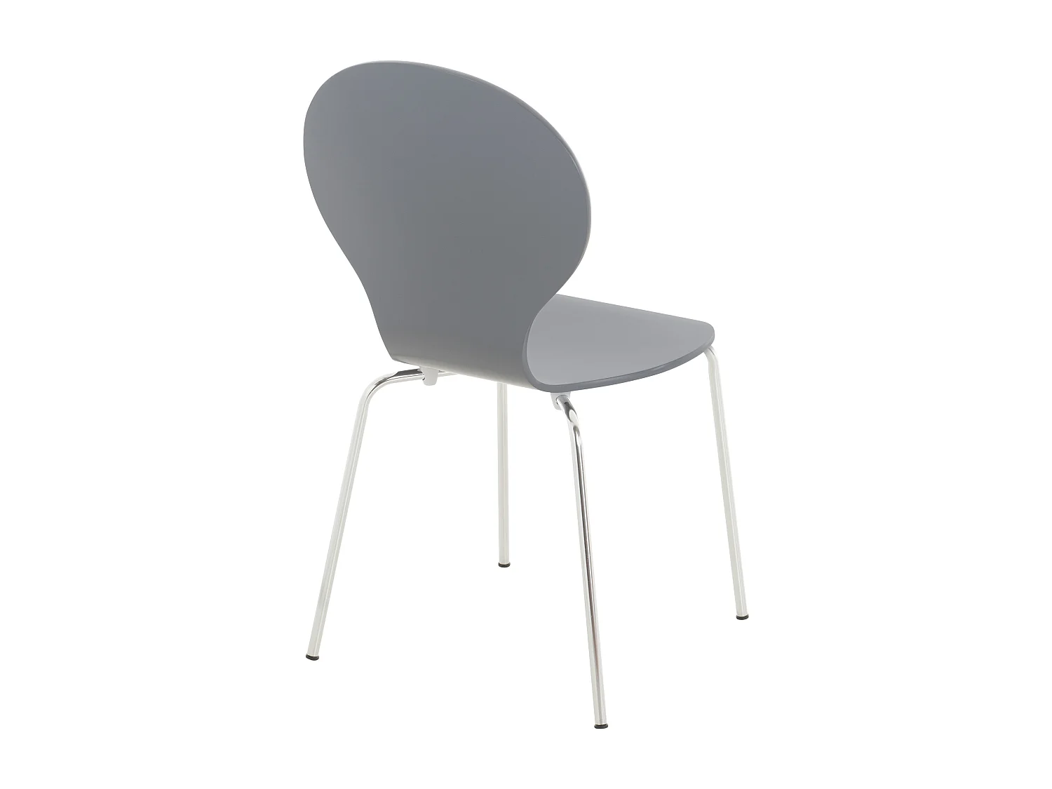 Lot de 16  Chaise de conférence - Bois - Gris - DIEGO