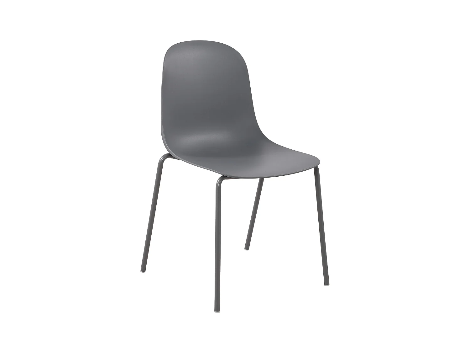 Chaises de jardin - Plastique - Gris foncé - Hardin