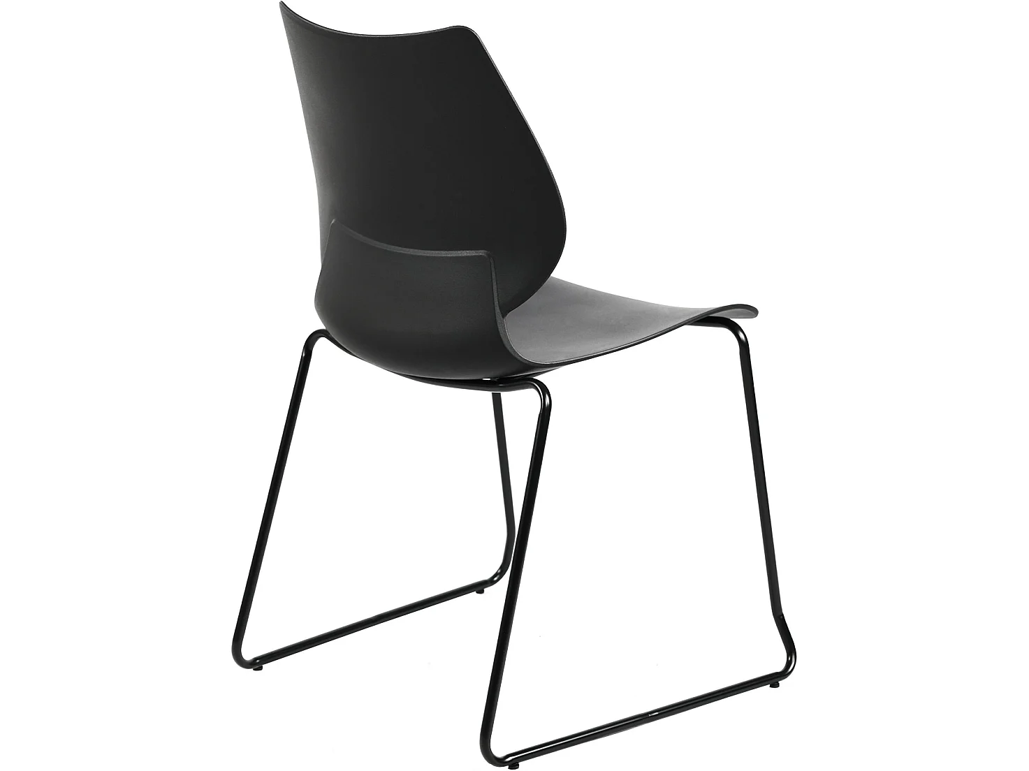 Chaise de conférence - Plastique - Noir - Houma
