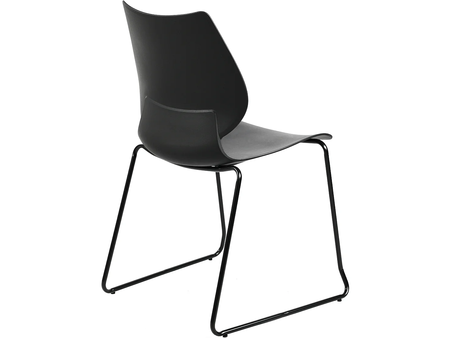 Chaise de conférence - Plastique - Noir - Houma