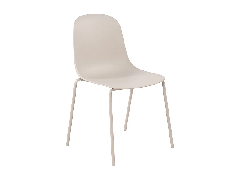 Chaises de jardin - Plastique - Gris clair - Hardin