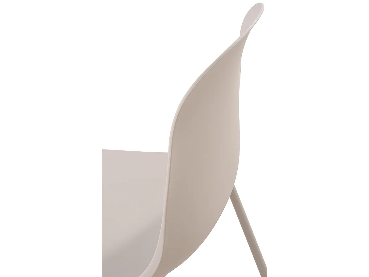 Chaises de jardin - Plastique - Gris clair - Hardin