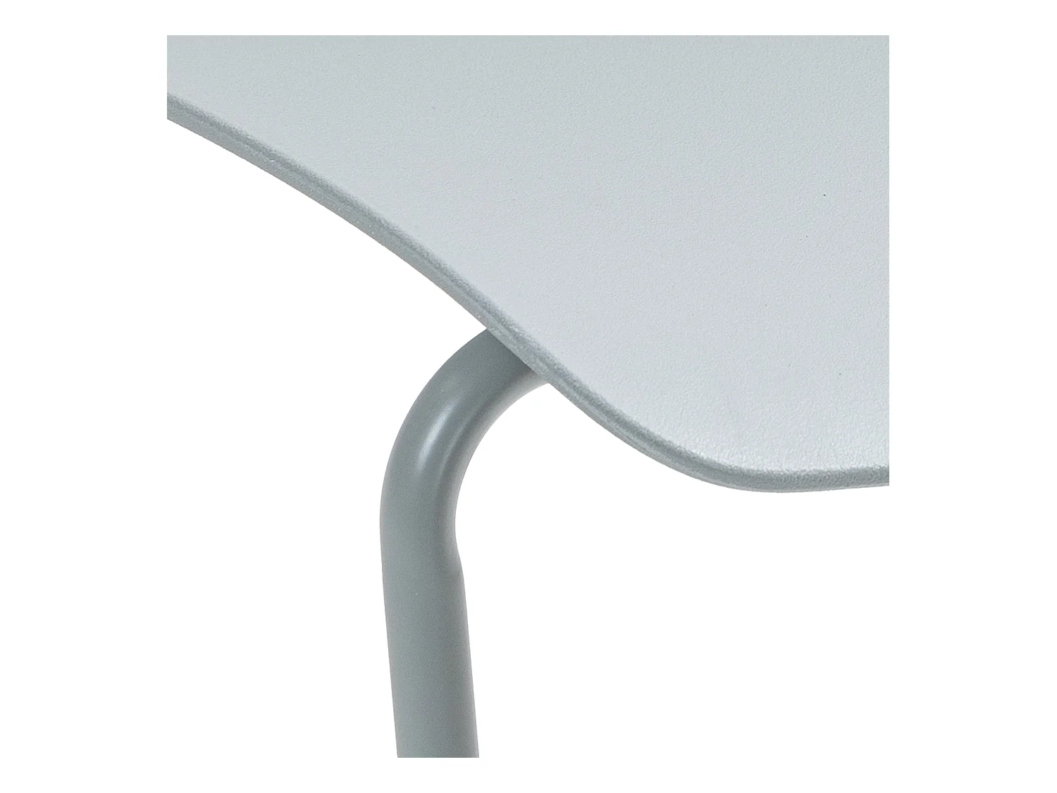 Chaise de conférence - Plastique - Gris - Houma